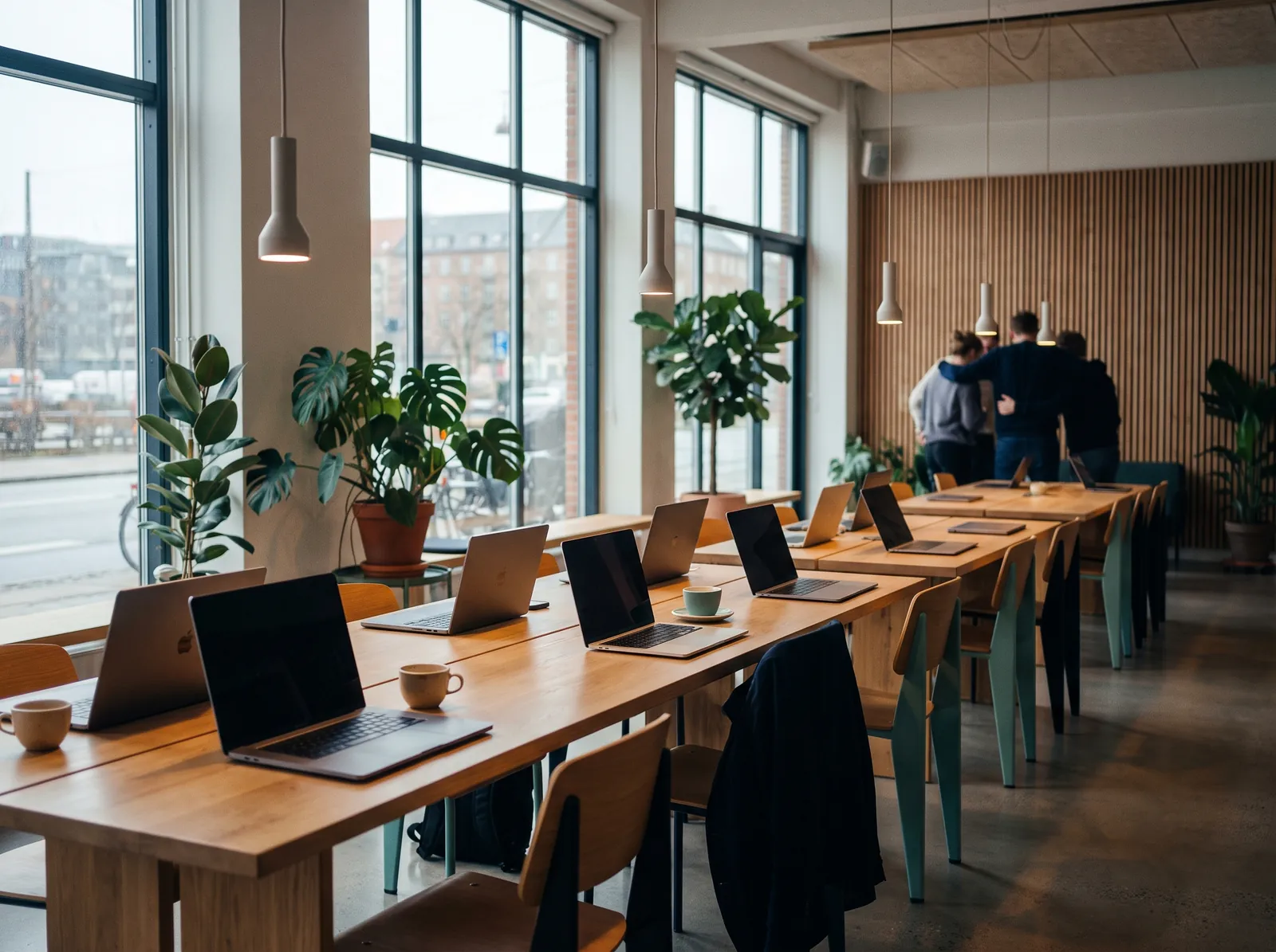 A coworking floor